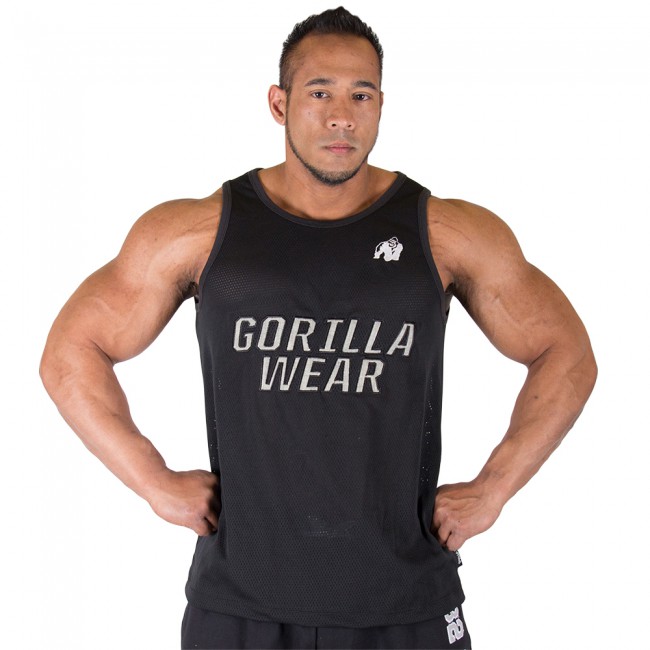 Gorilla Wear  New York Mesh Tanktop Black-XXXXL