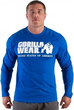 Gorilla Wear  Printed Longsleeve Blue - M